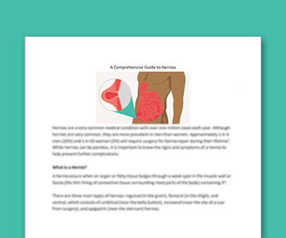 A Comprehensive Guide to Hernias Downloadable Thumbnail