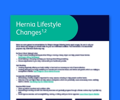 Hernia Lifestyle Changes Downloadable Thumbnail