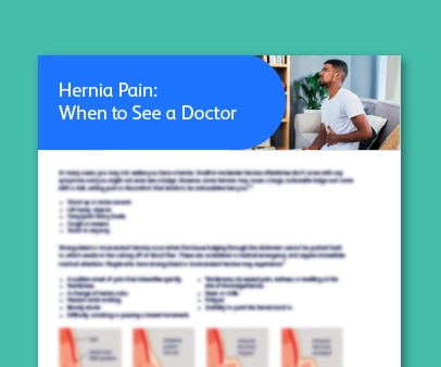 Hernia Pain: When to See a Doctor Downloadable Thumbnail